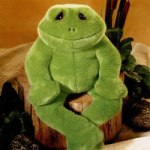 Herbert the Stuffed Frog from the Best Friends Collection