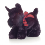 Stuffed Black Scottish Terrier by Aurora