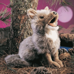 Plush Coyote Puppet